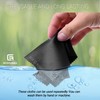 Eco-Fused Microfiber Cleaning Cloth - 6 x 7 Blue/Black Microfiber