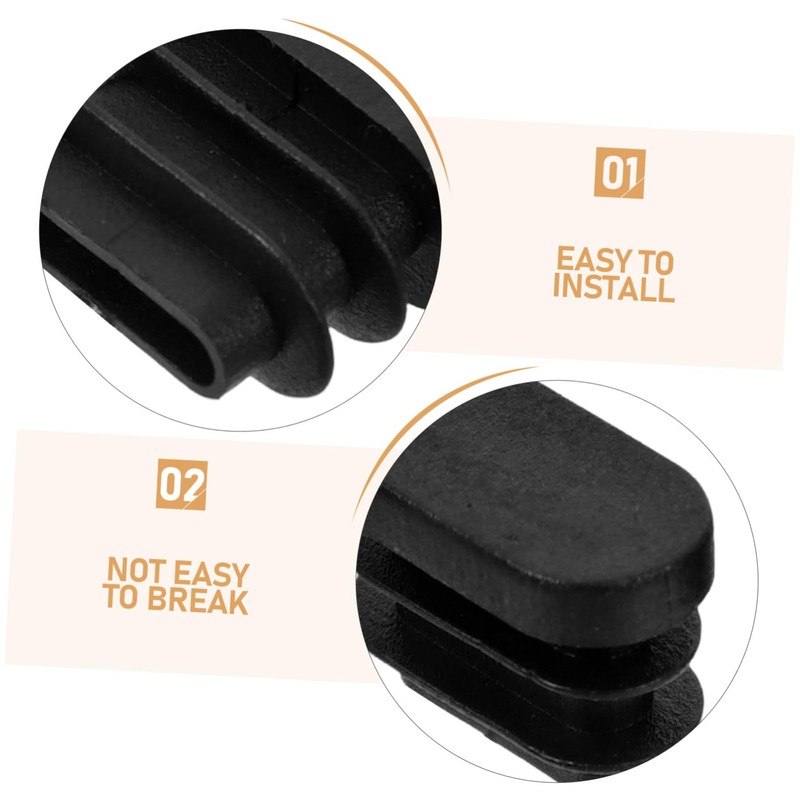 DOITOOL 40Pcs Oval Furniture Leg Caps Durable Non Slip Protectors