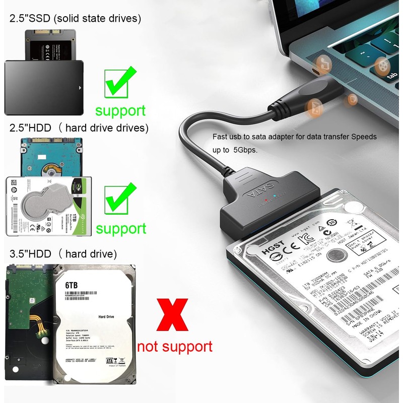 FRIGRAF 2IN1 sata to USB 3.0 Cable, Sata to USB