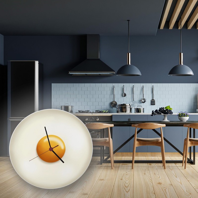 speecheese Fried Egg Wall Clock Funny Joke Item for a