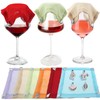 Set of 6 Weighted Outdoor Wine Covers - Chiffon Wine