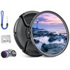 NEEWER 52mm Variable ND Filter with Lens Cap, Cleaning Cloth,