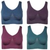 J-Line Women's Comfort Bustier Sleep Bra Without Underwire Seamless Soft