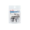 Amon 3424 Stainless Steel Cable Holder, Silver, Includes Cord Sticker