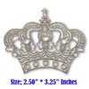 BB2Buy Silver Royal Crown Imperial Queen Princess Luxury Symbol Embroidered