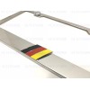 License Plate Frame 3D GERMAN FLAG Emblem Badge Stainless Steel