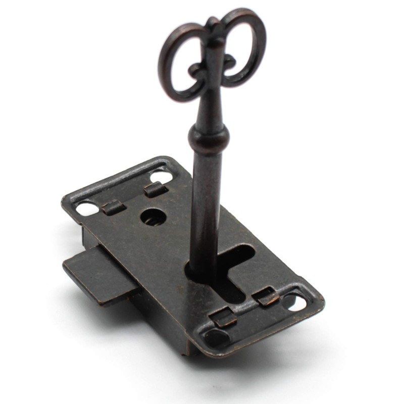 LBTODH Antique Cabinet Lock Retro Desk Lock Spring Door Lock