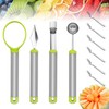ELNLE Fruit Tool Melon Cutter Balls Stainless Steel Melon Spoon
