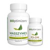 BiOptimizers MassZymes Digestive Enzymes (120 Capsules) and P3-OM Probiotic &