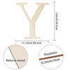 Large Wooden Letters 12 Inch Paintable Wood Letter Y for