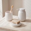 Set de Accesorios para Baño 5 Piezas Texturizado Vertical, Juego