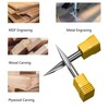 TavRav 5pc 30 Degree CNC Router bit Set 0.5mm tip