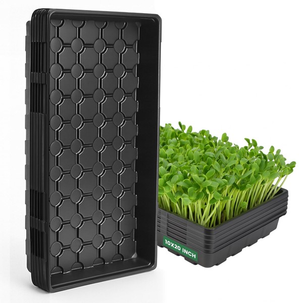 MIXC 10 Pack 1020 Seed Starter Trays, Extra Thick Heavy