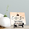 Coffee Bar. Love is Brewing Table Sign with Easel Stand,