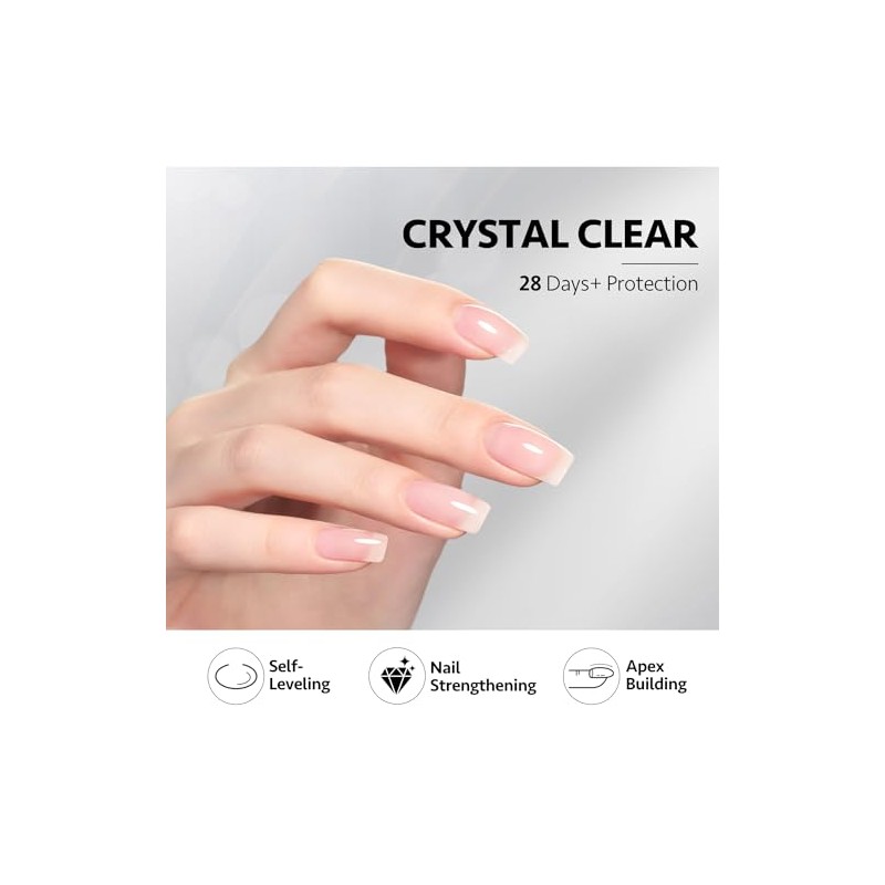GAOY- 2 piezas de gel constructor transparente de 16 ml