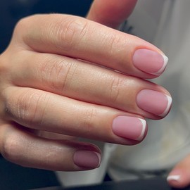 Bellelfin 150Pcs French Tip Press on Nails Short Square French Fake Nails Full Cover Matte Pink False Nails Acrylic French Nails Press on for Women Girls