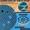 5 Inch 8 Hole Diamond Shape Sanding Discs，40 Grit, 50