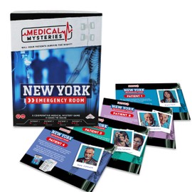 TOMY Medical Mysteries Board Game - Date Night & Couples Medical Mystery Game with 4 Cases to Solve - Choose Your Own Adventure Hospital Detective Strategy Game for 1 to 4 Players 14+ Years