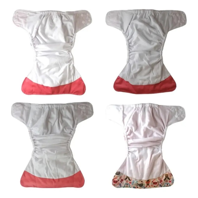 Pañales De Tela Para Bebé Reutilizables Happy Flute (4 Pzas)