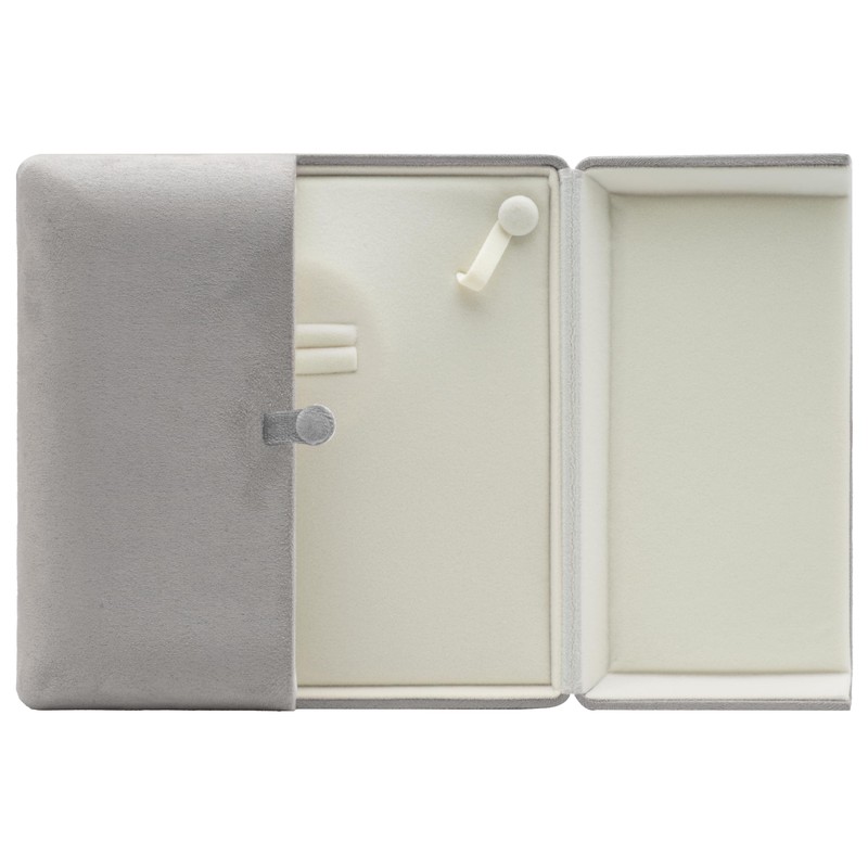 COWFEX Velvet Big Chunky Pearl Necklace Ring Gift Box Showcase