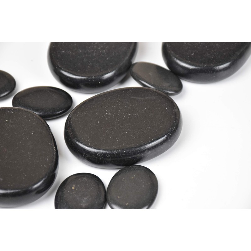 Windfulogo 12pcs Hot Massage Stones Set Natural Lava Basalt Warm
