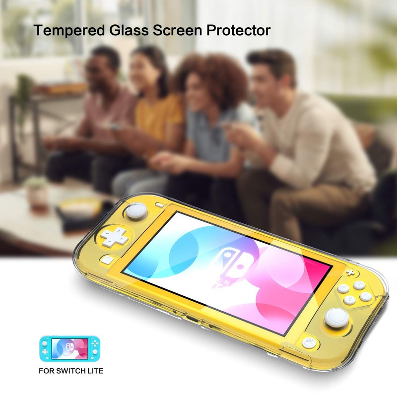 Clear Case for Switch Lite with Kickstand, Hard Case for