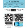Wathai 120mm x 25mm Waterproof Small Box Fan IP67 12V