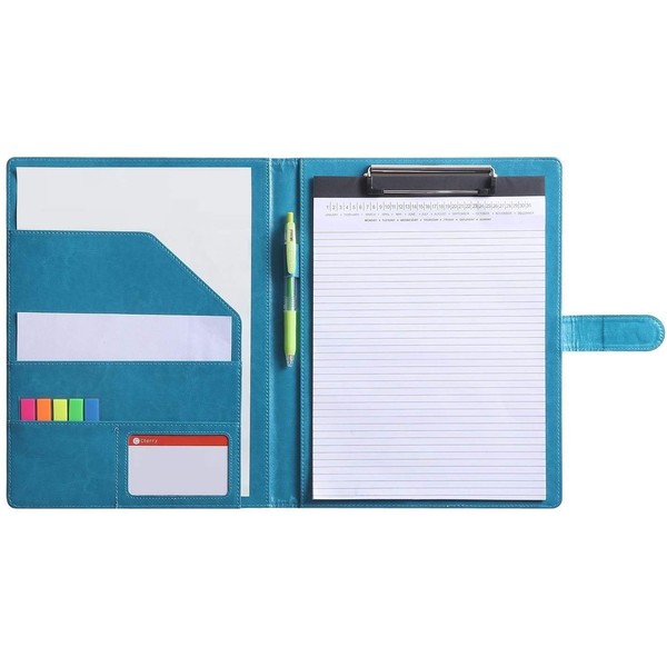 A4 Clipboard Folder with Storage Document Pen Holder, Writing Pad