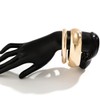 NFVITLP 3PCS Gold Chunky Bangle Bracelets for Women Trendy Minimalist