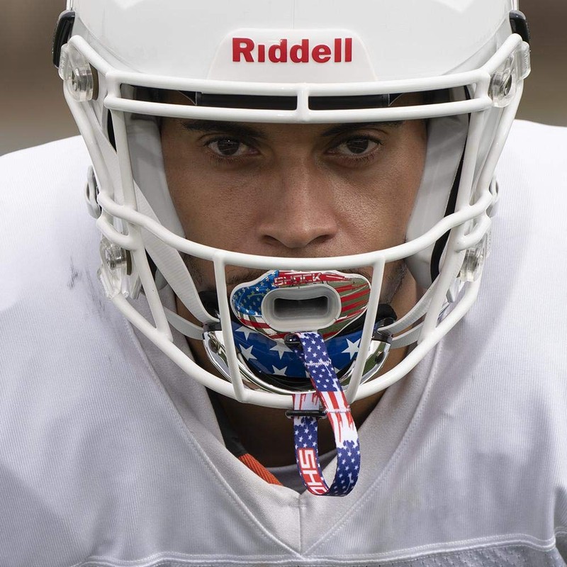 Shock Doctor OSFA-OSFA 150-RWBFLG MG Retaining Strap Red/White/Blue