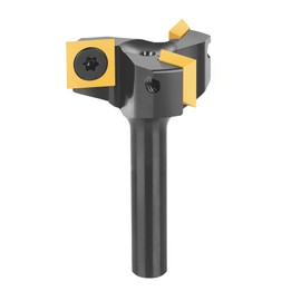 SpeTool Face Cutter 8 mm Shank 35 mm Diameter Surface Milling Cutter Solid Carbide Reversible Plates 3 Flutes CNC Face Milling Cutter for Router with ATS Coating Flattening Cutter Reversible Plate