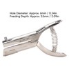 Heavy Duty Hand Held Hole Punch 6mm Dia Round Single