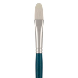 Creative Mark Berlin Synthetic Long Handle Artist Brush - Filbert # 16 - Handmade in Germany Art Paint Brush w/Synthetic Filament for Acrylics, Oils, Alkyds - Art Brush w/Sustainable Wood Handle