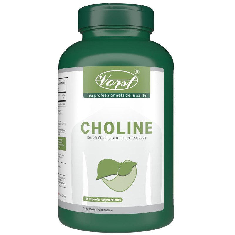 VORST Choline Bitartrate 410mg Per Serving 180 Vegan Capsules |