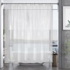 AmazerBath Plastic Shower Curtain Liner, 72 x 65 Inches EVA