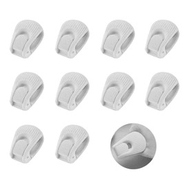 DMEEK 10 Piece Comforter Clips, Anti-Slip Strong, Needleless Anti-Shift, Blanket Clip, Duvet Clip, Anti-Slip Prevention, Won't Damage Your Futon, Futon Fixer, Bed Sheet Blanket (10, Gray)