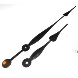 High Torque Quartz Clock Hands - 12" Large Black Spaded Hands No6H Large Wall Clock (High Torque Clock Movement is Not Included)