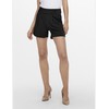 JdY Women's Jdygeggo JRS Noos Shorts, Black/Detail:black Button