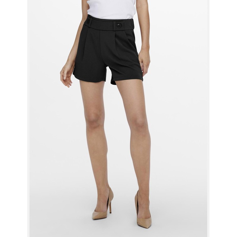 JdY Women's Jdygeggo JRS Noos Shorts, Black/Detail:black Button