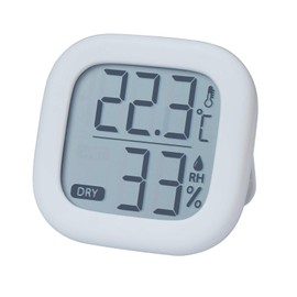 Digital Hygrometer Indoor Thermometer Humidity Meter Room Thermometer Temperature Humidity Monitor for Home, Bedroom, Baby Room, Office, Greenhouse, Cellar (Off White)