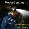Led Headlamp Rechargeable, Headlight Headband Light Lumen with Red Motion