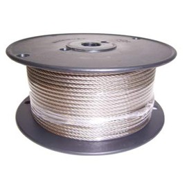1/8", 7x19, Type 304 Stainless Steel Cable. Made in Korea (250 ft Reel)