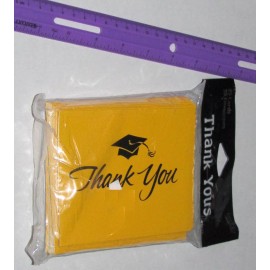 Creative Expressions Yellow Graduation Thank You Cards #891021b, 1 package, 25/pk