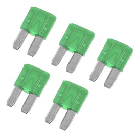 X AUTOHAUX 5pcs 30A 30Amp Car Mini Blade Fuses for Marine RV Camper Boat Truck Motorcycle SUV Replacement Fuse Green