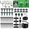 NRWRTY Leak-Proof Drip Irrigation Kit,Quick Connect Irrigation System,Lock Barbed Garden
