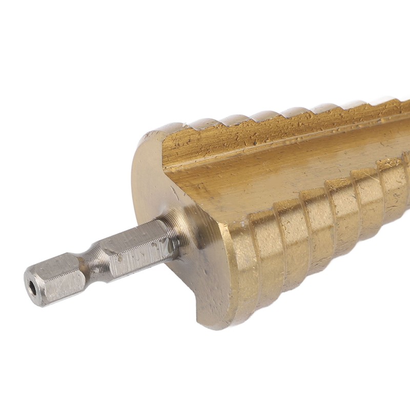 6PCS Step Drill Bit Set Hex Shank Electric Step Drill