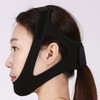Massage Velcro V-line Wide Beauty Chin Band Black
