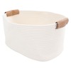 Cotton Rope Basket Large Capacity Multifunction Rope Woven Blanket Basket