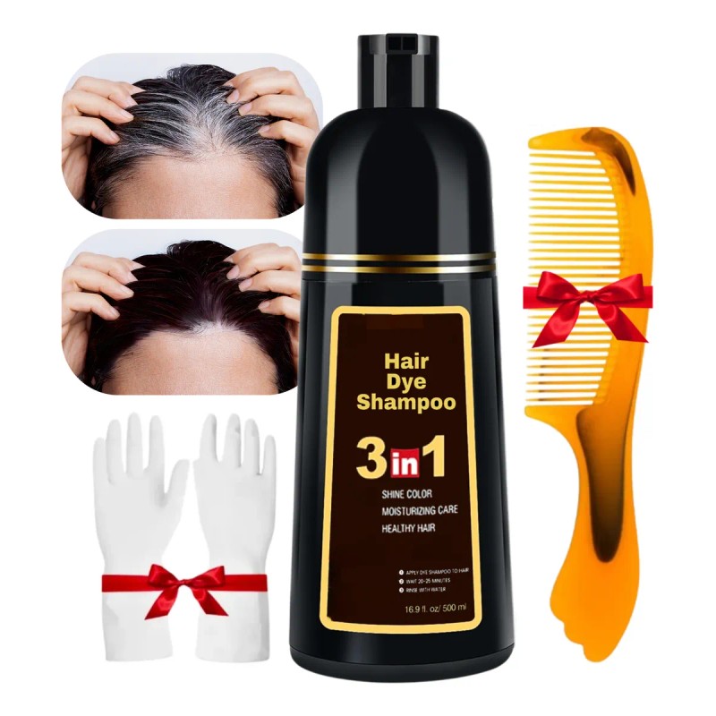 Shampoo Tinte Instantneo Cubre Canas Natural Jengibre