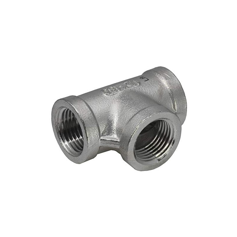 Cast Tee with 3x Female Thread NPT 1/4 Inch Female